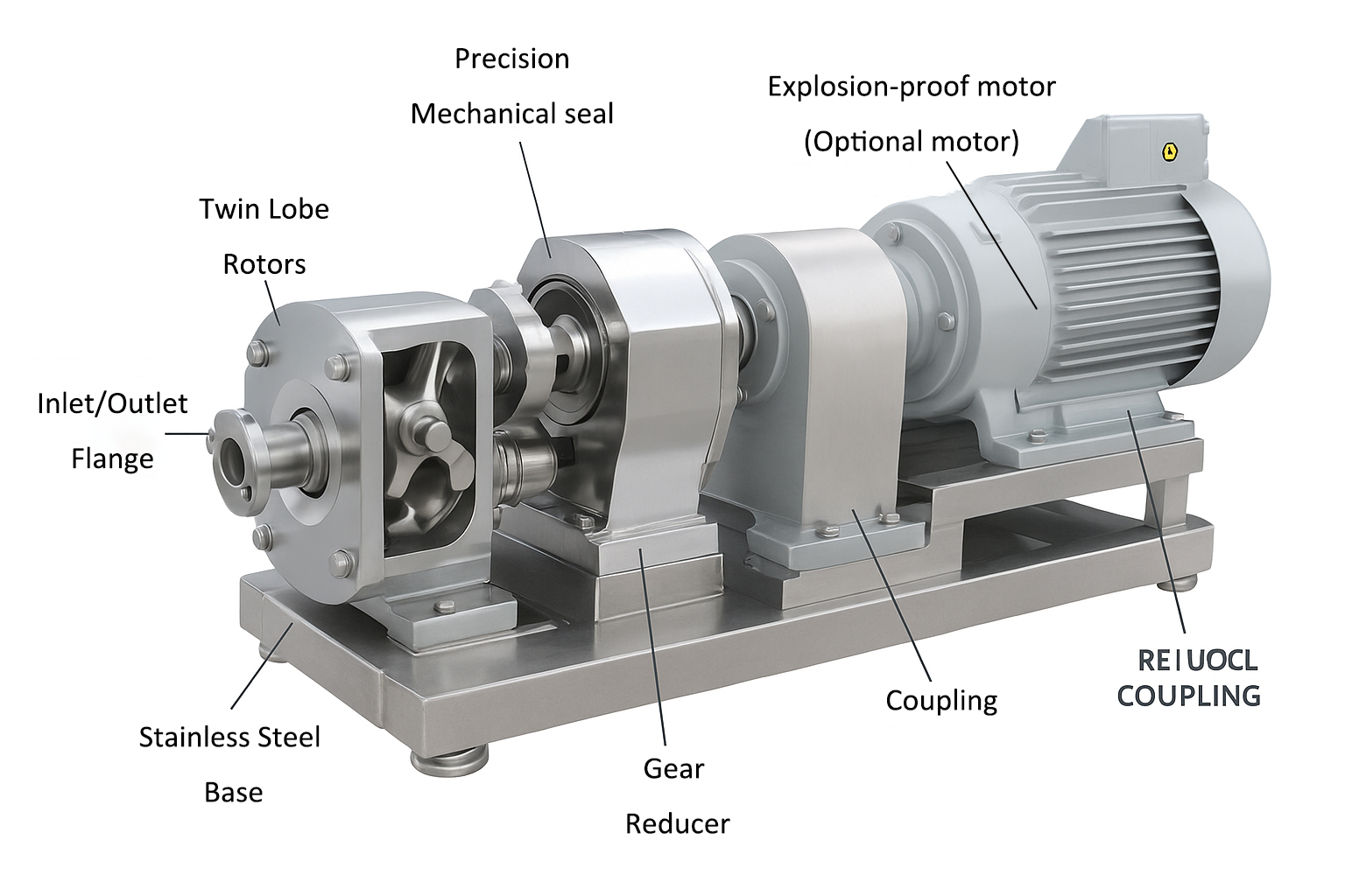 Structural diagram of high-pressure rotary pump