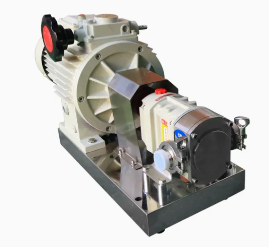 3A Standard Sanitary Rotor Pump Adjustable Speed For Syrup Chocolate Slurry Transportation