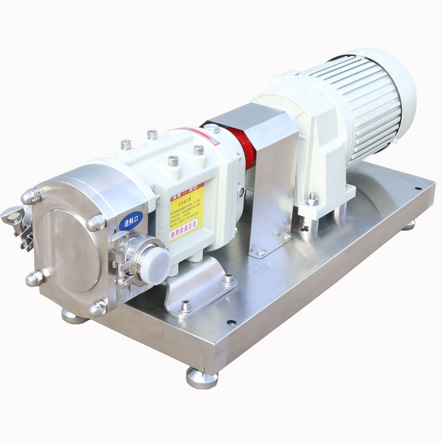 Sanitary Rotor Pump High Viscosity Syrup Fluid Transfer Positive Displacement Pump