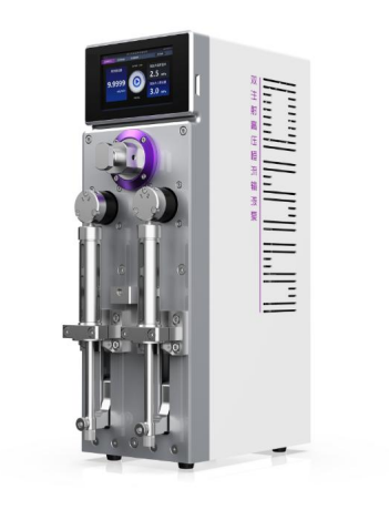 Dual Syringe Constant Flow Infusion Pump | High Precision Pulse-Free Metering Pump For Viscous Particle Liquid Lab Chemical Dosing